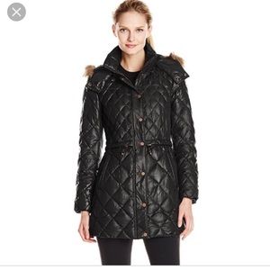 Marc New York Black Quilted Down Coat